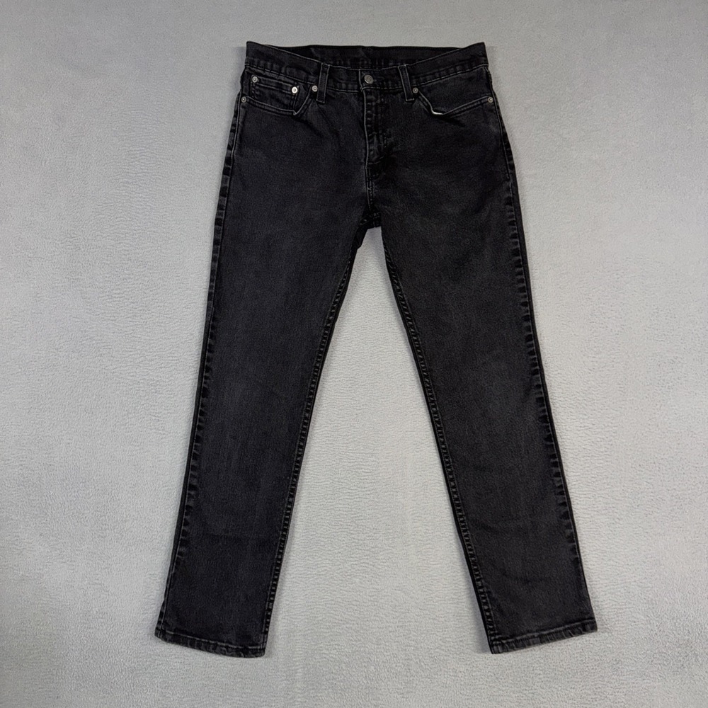 Levis Jeans Mens 32x30 Black 511 Slim Straight American Denim Cotton Western
